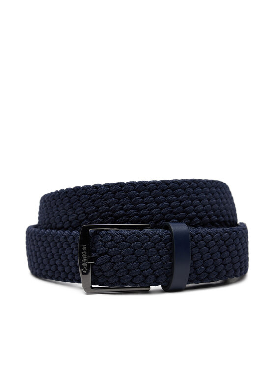 Calvin Klein Calvin Klein Мъжки колан Ck Casual Elastic Braided 35Mm K50K512839 Тъмносин