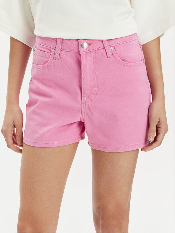 Lee Pantaloncini di jeans Carol 112350053 Rosa Regular Fit, taglia : 26