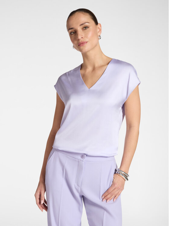 Elena Mirò Elena Mirò Bluzka 2002P000221N0A9 Fioletowy Regular Fit