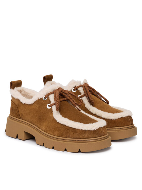 Inuikii Inuikii Īsi apavi Mocabee Curly 1015.003.0011.171 Brūns