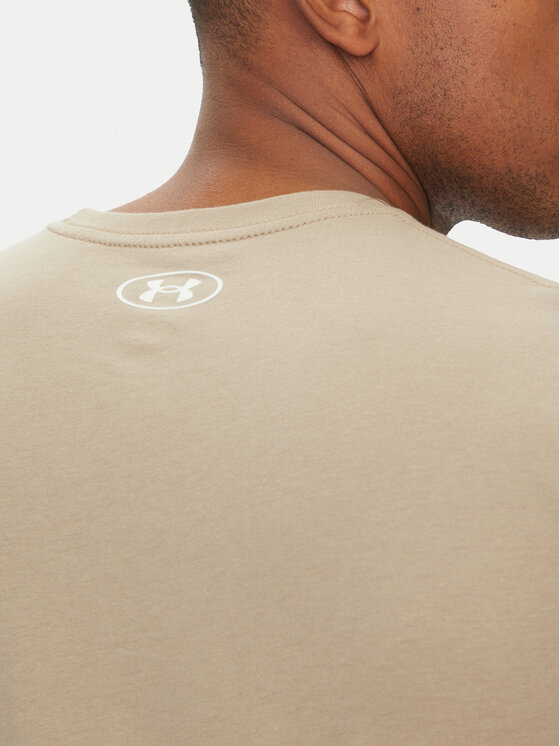 Under Armour Under Armour Футболка Left Chest Logo SS 1326799 Бежевий Loose Fit