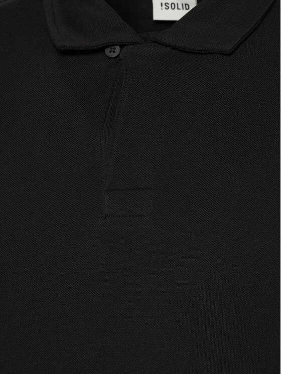 Solid Solid Polo 21108171 Czarny Regular Fit