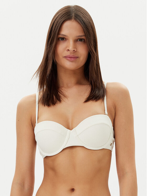 Tommy Hilfiger Tommy Hilfiger Gornji dio kupaćeg kostima UW0UW05814 Écru