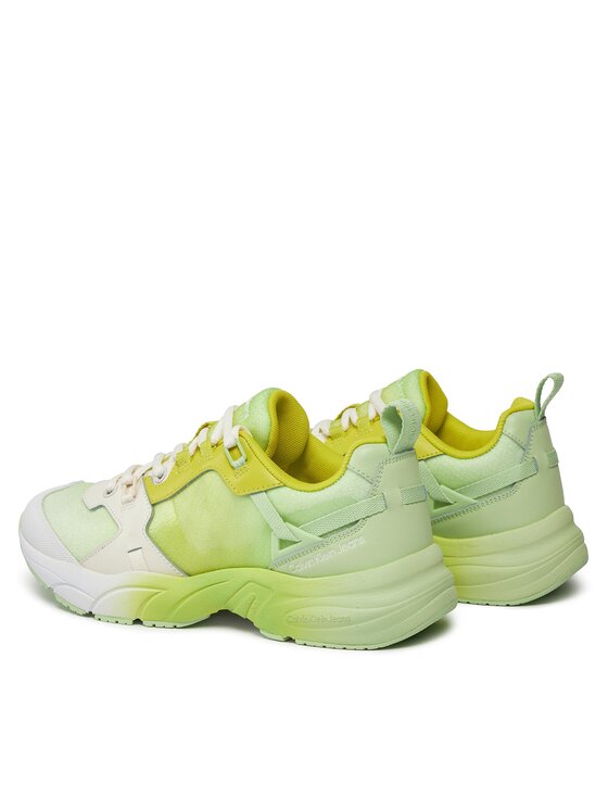 Calvin Klein Jeans Calvin Klein Jeans Superge Retro Tennis Low Lace Mix Ml Sat YW0YW01307 Zelena