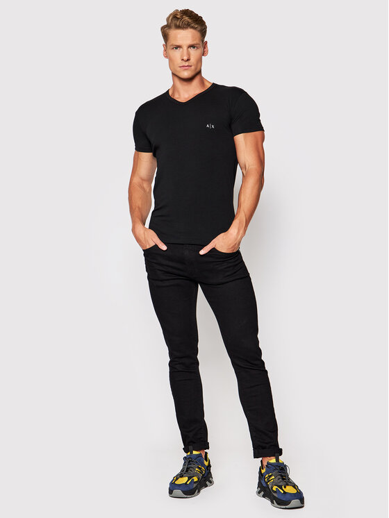 Armani Exchange Armani Exchange Komplekt kahest t-särgist 956004 CC282 07320 Must Regular Fit