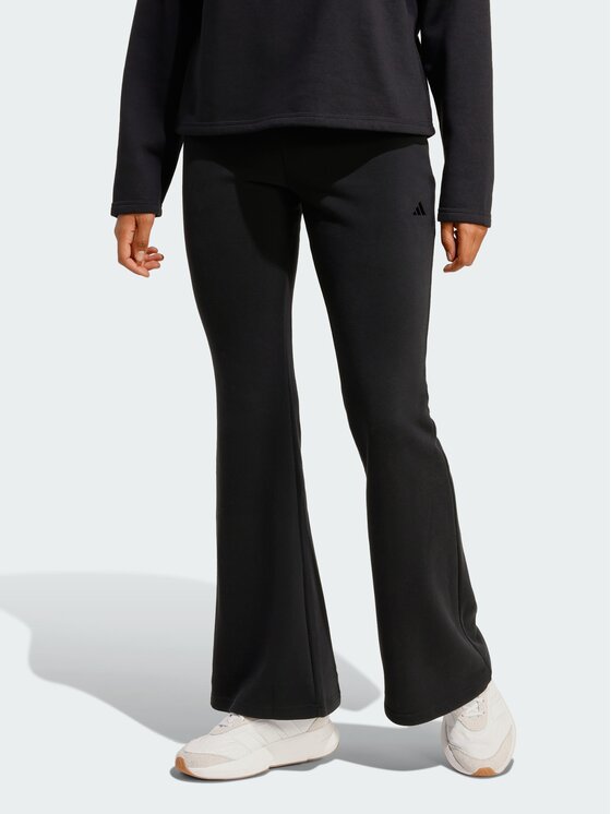 adidas adidas Spodnie materiałowe French Terry Czarny Slim Fit