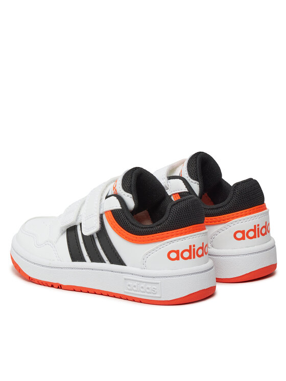 Baskets basses hoops 3.0 cf blanc garçon - Adidas