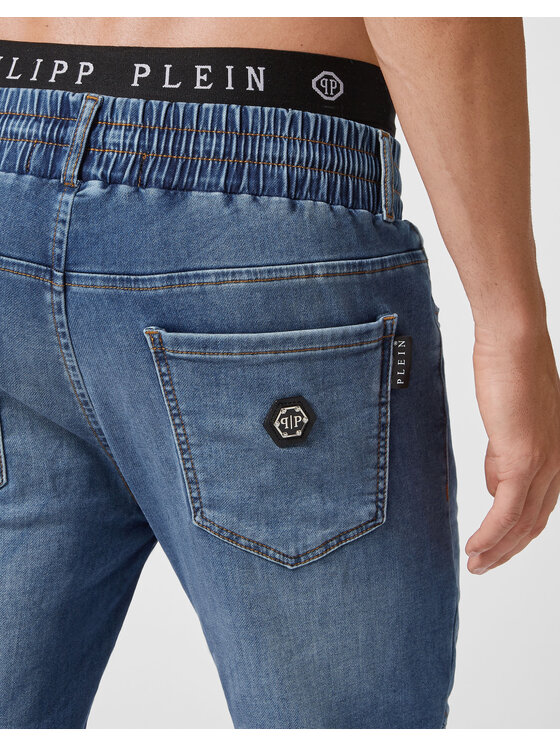 PHILIPP PLEIN PHILIPP PLEIN Jeansy 8075 Niebieski Jegging Fit