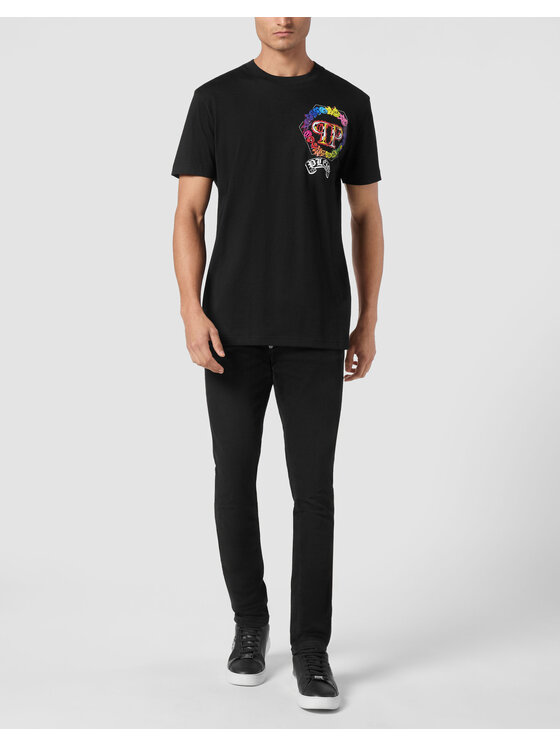 PHILIPP PLEIN PHILIPP PLEIN T-Shirt 21187 Czarny Regular Fit