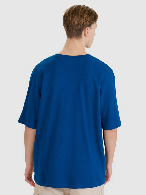 4F 4F T-Shirt MIDSHOP TEXTILE Turkusowy Oversize