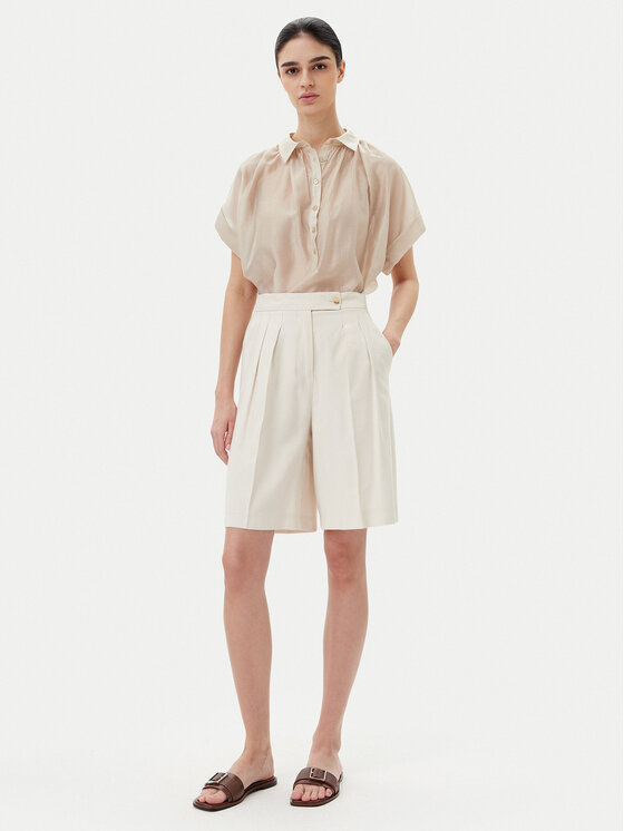 ViCOLO ViCOLO Bluzka TD0342 Beżowy Relaxed Fit