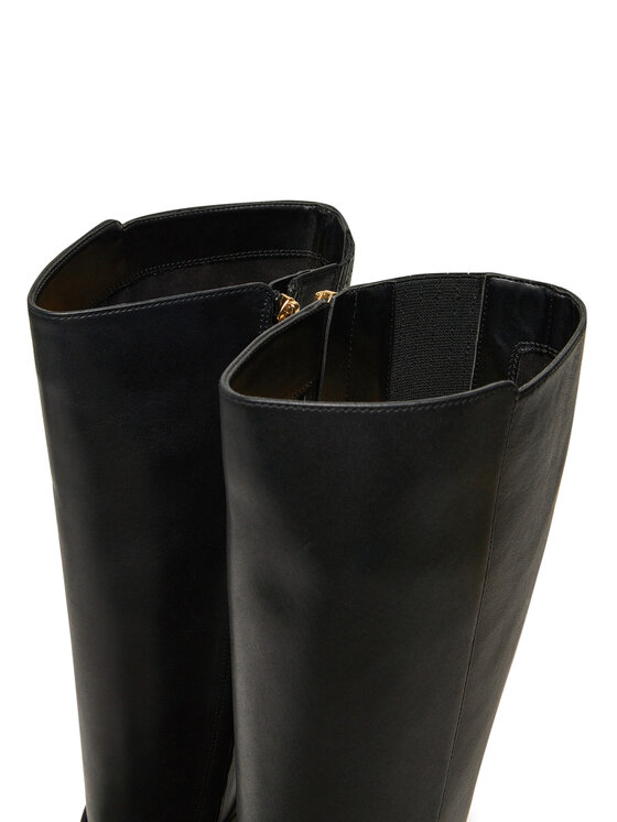 MICHAEL Michael Kors MICHAEL Michael Kors Kozaki Abigail Leather Riding Boot 40F4ABMB7L Czarny