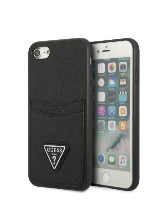 Etui na telefon Guess, Czarne, iPhone 7/8/SE 2020