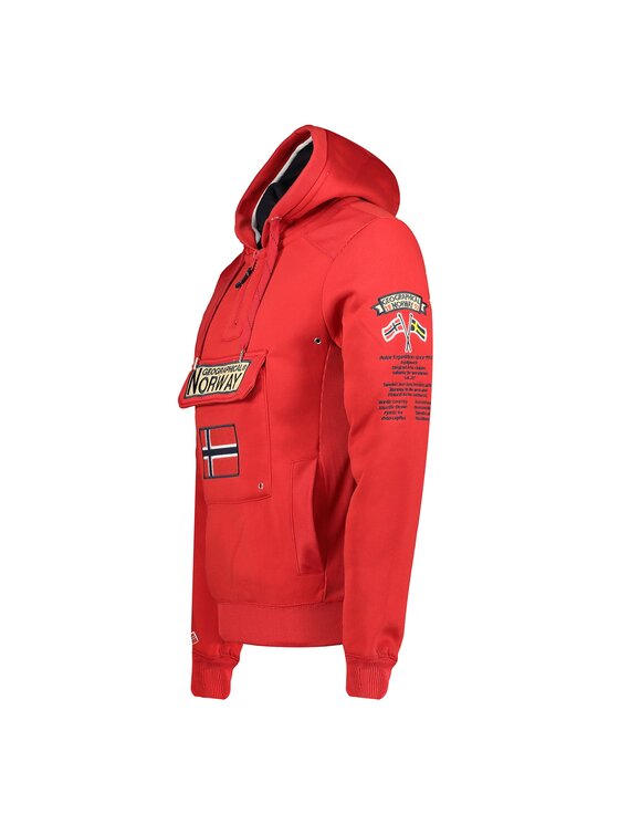 Geographical Norway Geographical Norway Bluza WW2485H/GN-Red Czerwony Regular Fit