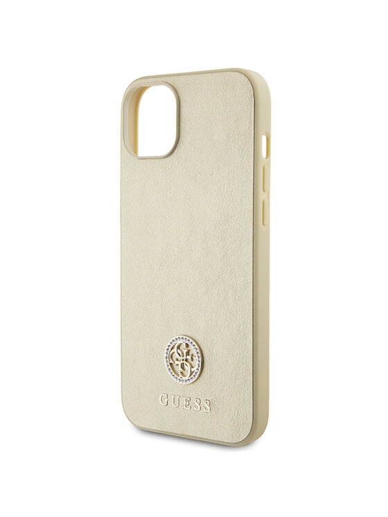 Guess Guess Etui na telefon iPhone 15 Plus Złoty