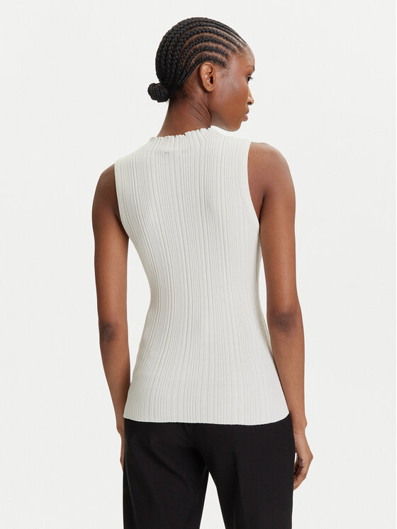 HUGO HUGO Majica Sarepilk 50542597 Écru Slim Fit