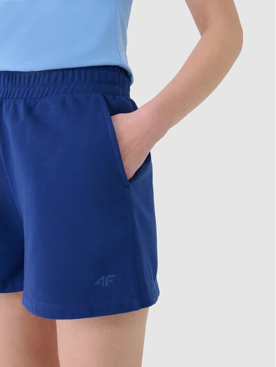 4F 4F Szorty materiałowe NOS Granatowy Regular Fit