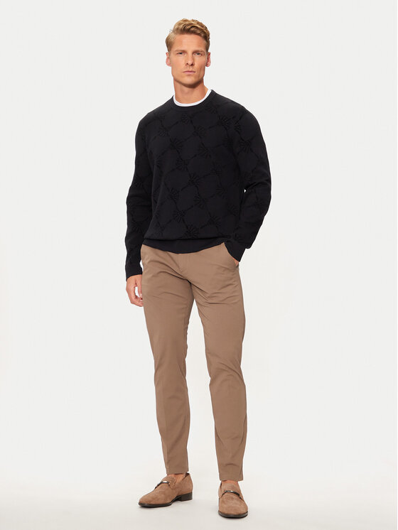 JOOP! JOOP! Majica dugih rukava 17 JK-29Dublor 30043081 Crna Modern Fit