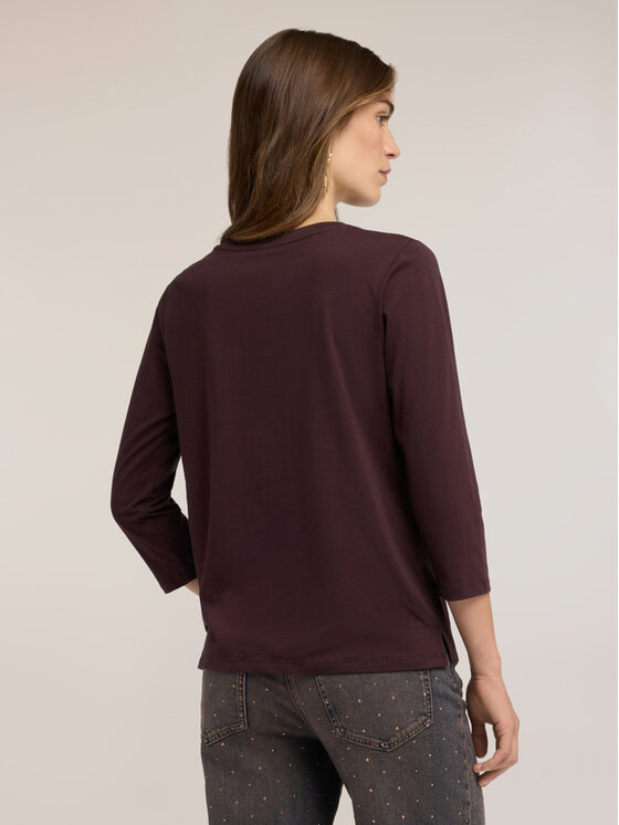 Motivi Motivi Blusa G064W503695N032 Marrone Regular Fit
