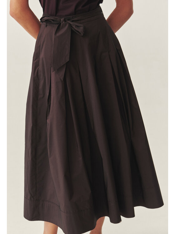 TATUUM Tatuum Spódnica midi TAFTANI Czerwony Flare Fit