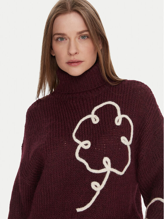 Vero Moda Vero Moda Гольф Fatima 10335036 Фіолетовий Regular Fit