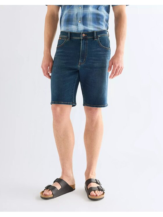Wrangler Wrangler Pantaloncini di jeans TEXAS SHORTS Blu Regular Fit