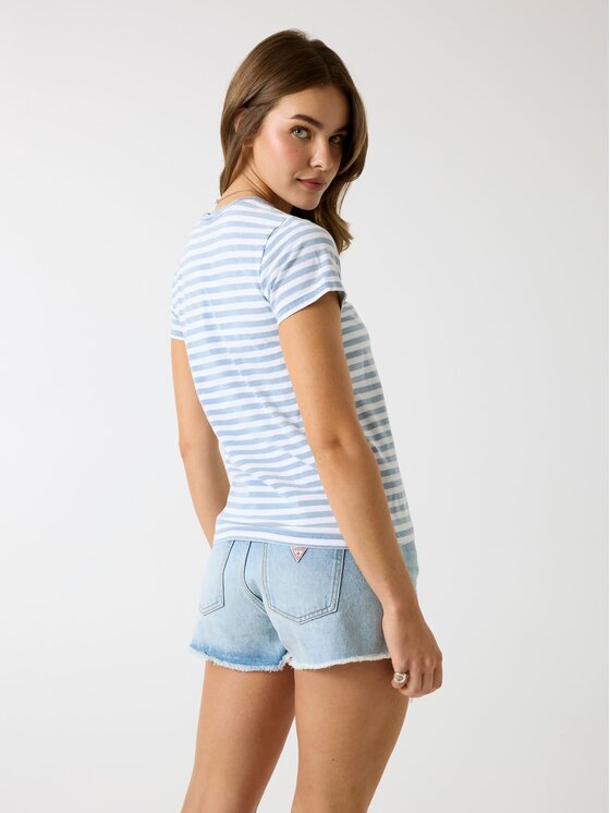 Guess Jeans Guess Jeans T-Shirt 183181 Niebieski Classic Fit