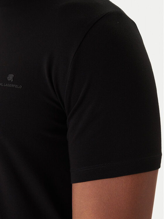 KARL LAGERFELD KARL LAGERFELD Tričko 755054 561221 Čierna Regular Fit