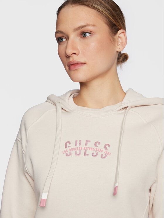Guess Guess Sweatshirt Amalia W3RQ07 K9Z21 Beige Relaxed Fit