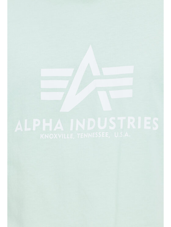 Alpha Industries Alpha Industries T-Shirt AI.100501-43-5XL Zielony Basic Fit