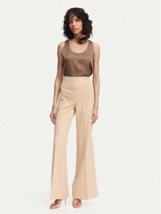 ACCESS FASHION ACCESS FASHION Hlače iz tkanine 63-5022-135 Bež Flare Fit