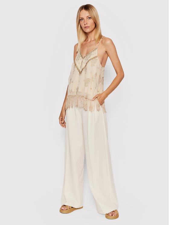 Top SH.REMINA Beige Regular Fit