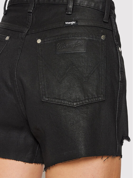 Wrangler Wrangler Szorty jeansowe FENDER W25JUD448 112145934 Czarny Regular Fit