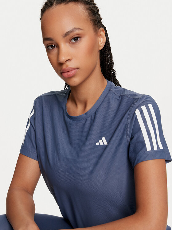 adidas adidas Koszulka techniczna Own The Run IN1596 Niebieski Regular Fit
