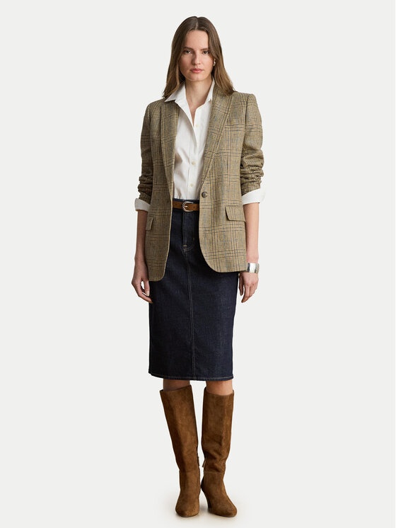 LAUREN RALPH LAUREN LAUREN RALPH LAUREN Ceruzaszoknya 200P14644001 Sötétkék Regular Fit