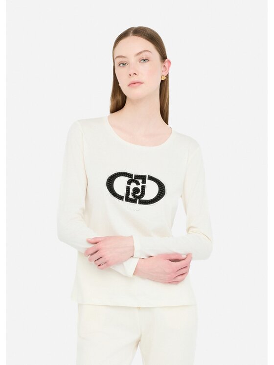 Liu Jo Liu Jo T-shirt TF5299JS923M9935 Bianco Regular Fit