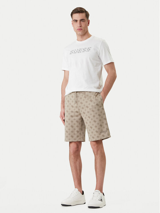 Guess Guess Αθλητικό σορτς Z6GD03 K2851 Μπεζ Regular Fit