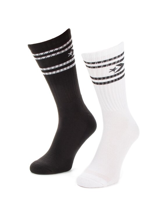 Converse Converse Σετ 2 ζευγάρια ψηλές κάλτσες unisex E729A-2020 Λευκό