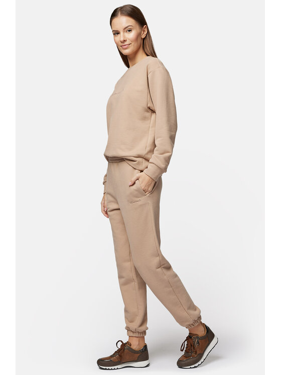 Lancerto Lancerto Spodnie dresowe Lily SP135123000001 Beżowy Relaxed Fit