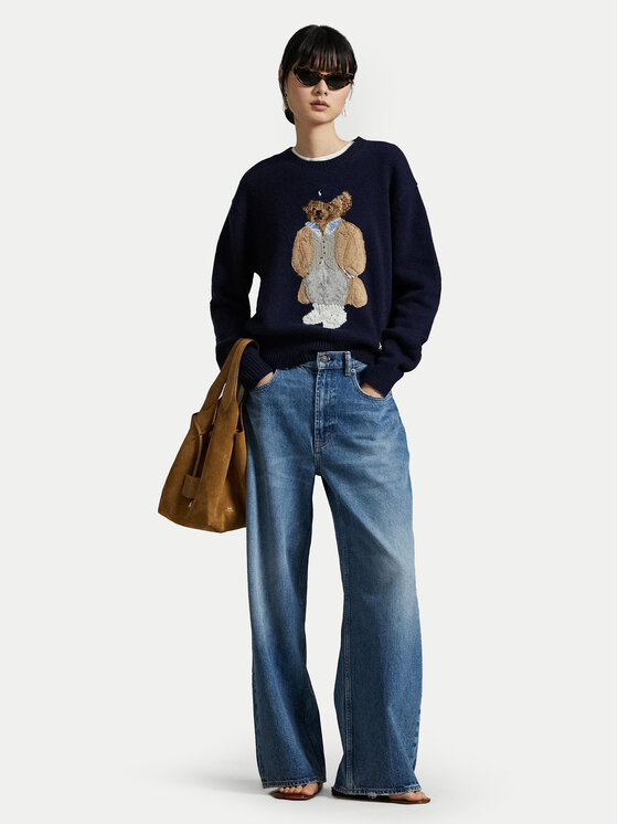 Polo Ralph Lauren Polo Ralph Lauren Пуловер 211972139001 Тъмносин Relaxed Fit