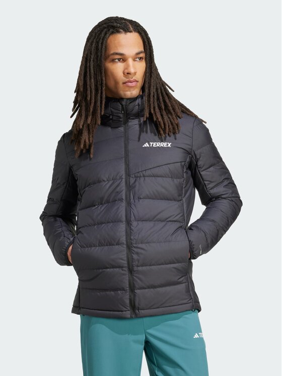 adidas adidas Kurtka wielofunkcyjna Terrex Multi Light Down CLIMAWARM Hooded Czarny Regular Fit