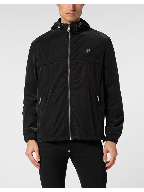 PHILIPP PLEIN PHILIPP PLEIN Wiatrówka 9789 Czarny Regular Fit