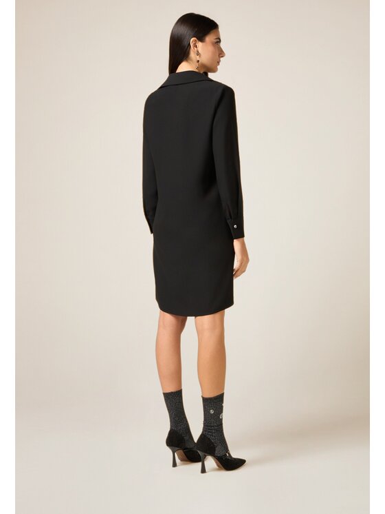 Oltre Oltre Vestito 7022R004976N033 Nero A-Line Fit