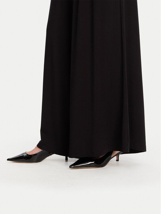 Liu Jo Beachwear Liu Jo Beachwear Pantaloni din material VA5039 JS360 Negru Relaxed Fit