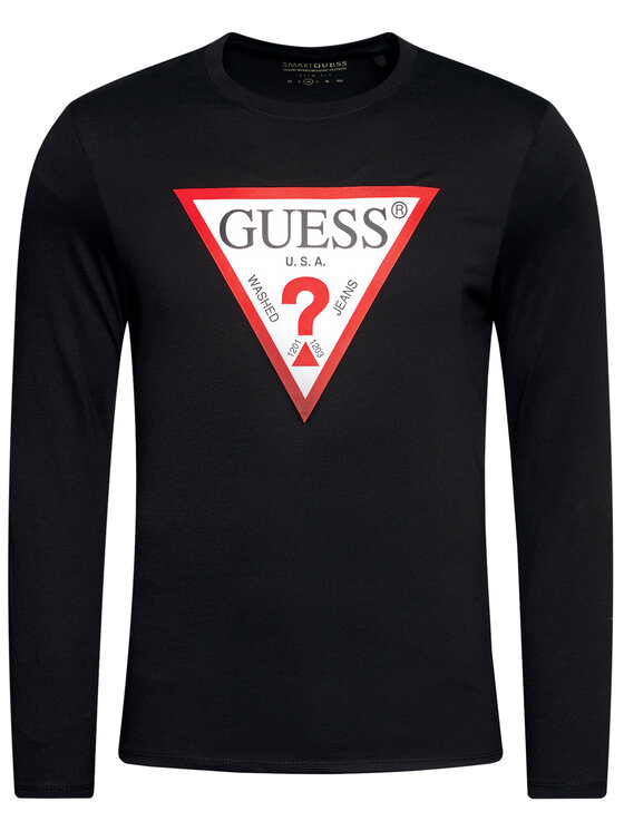 Guess Guess Longsleeve M1RI31 I3Z11 Чорний Slim Fit