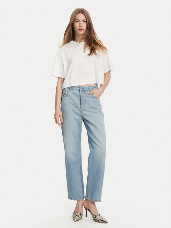 Marella Marella Džinsai Tomboy 2513181044 Mėlyna Straight Fit