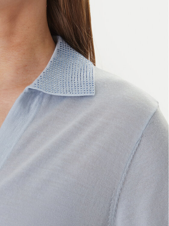 Guess Guess Pullover W6GR03 Z0583 Himmelblau Regular Fit