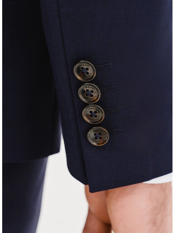 Pako Lorente Pako Lorente Marynarka P25SP-3G-029 Granatowy Slim Fit