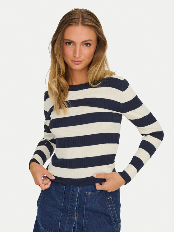 JDY JDY Sweter Plum 15277223 Granatowy Regular Fit