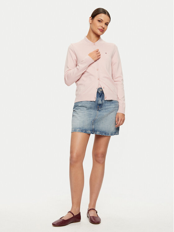 Tommy Hilfiger Tommy Hilfiger Fustă de blugi WW0WW44334 Albastru Regular Fit